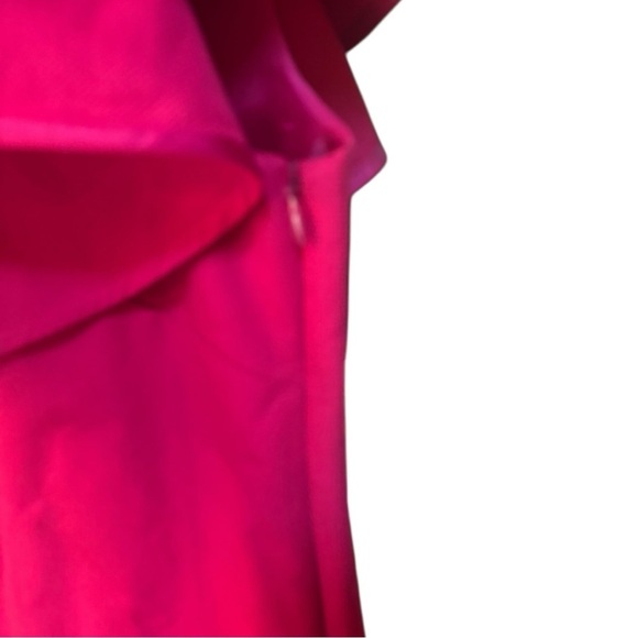 NWT Tara Jarmon Pink One Shoulder Dress EU Size 36 (US Size 6) - Picture 3 of 10